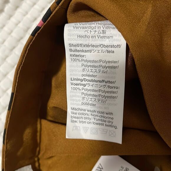 NWT- J. Crew- 2. Animal Print Pleated Skirt - Picture 6 of 7